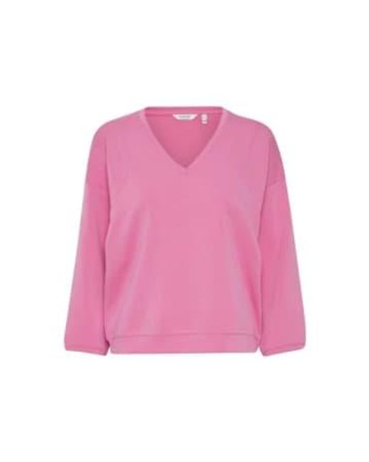 B.Young Pink Pusti V-neck Pullover