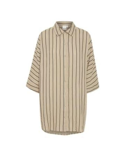 Ichi Natural Iafoxa Striped Beach Shirt