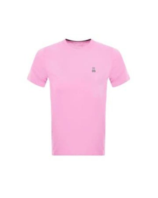 T-shirt classique à col rond en lavan pastel Psycho Bunny pour homme en coloris Pink