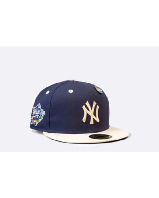 KTZ Blue 59fifty New York Yankees Mlb World Series Pin Fitted for men