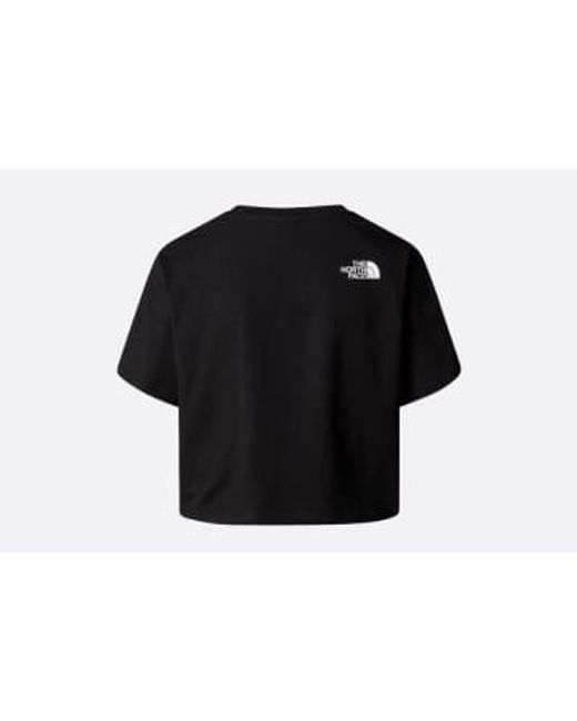 The North Face Black Wmns Cropp Simple Dome Tee Xs / Negro for men