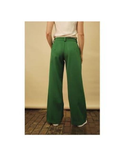 Parker Trouser In By di Lora Gene in Green