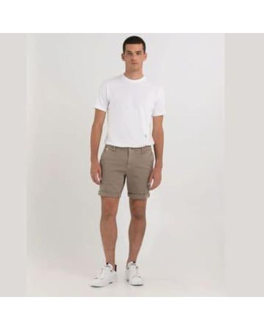 Replay Gray Benni Hyperflex Chino Shorts for men