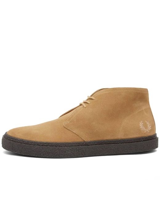 Fred Perry Brown Hawley Suede B4361 Warm Stone for men
