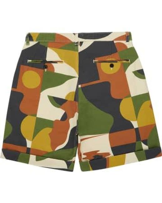 Bask In The Sun Green In The Sun Short Homme Motif Colore L for men