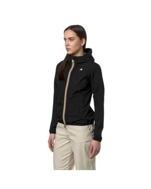 Kway Giacca Lily Stretch Dot Donna Pure di K-Way in Black