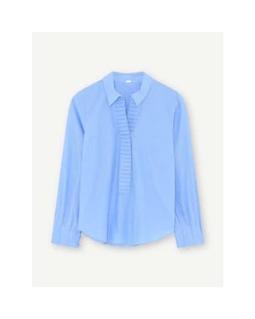 GUSTAV Blue Carmen Cotton Shirt 36