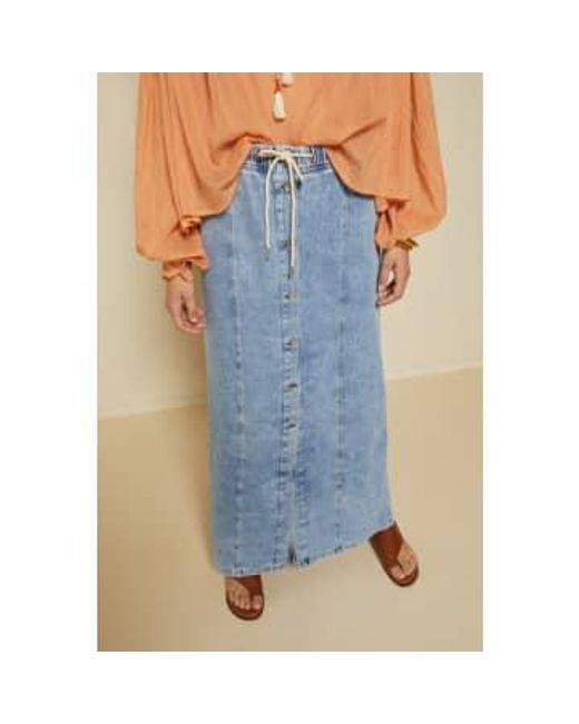 Ottodame Long Maxi Skirt di Ottod'Ame in Blue