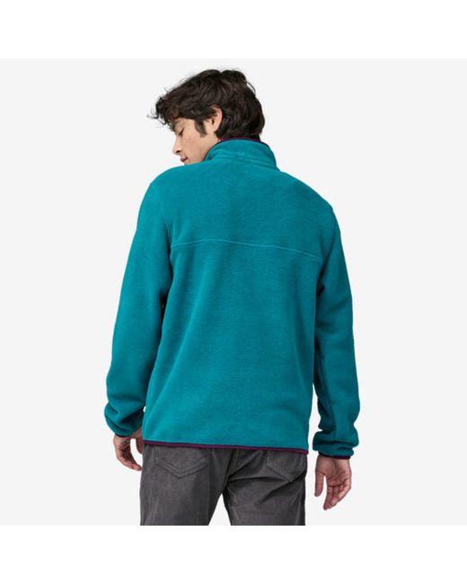 Patagonia Lightweight Synchilla Snap-t Fleece Pullover Belay Blue for men