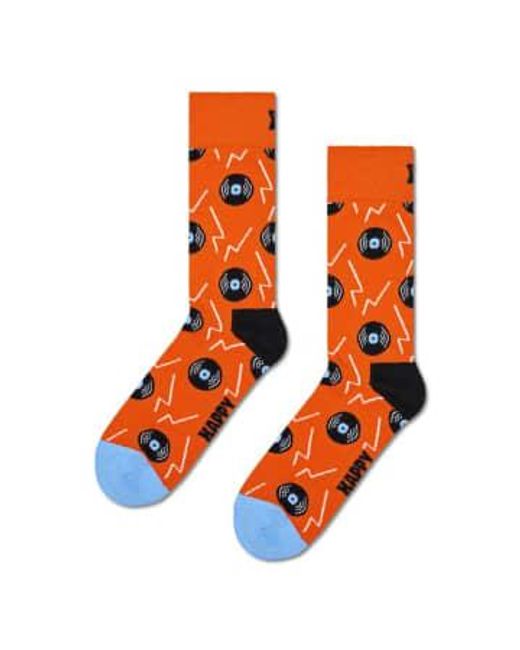 Vinyl Socks di Happy Socks in Orange