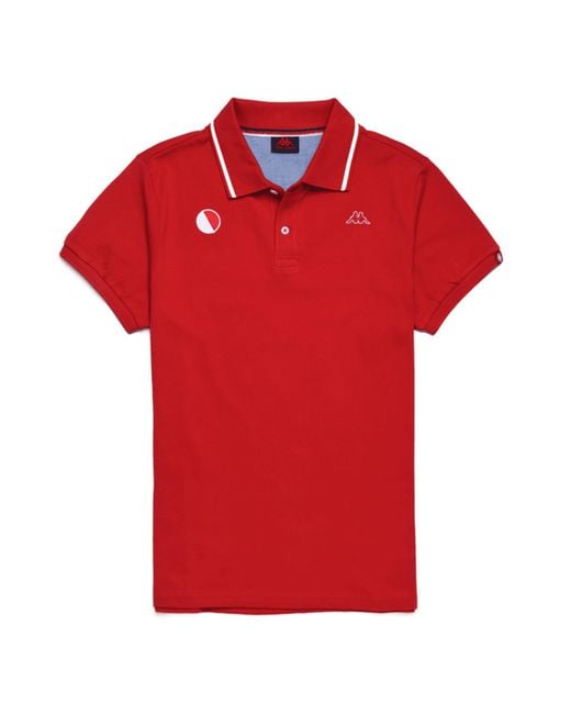 Robe Di Kappa Len Monaco Polo Shirt Red & White for Men | Lyst