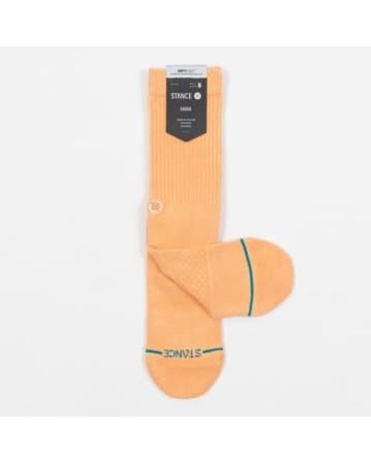 Icono calcetines tripulación en durazno Stance de hombre de color Orange