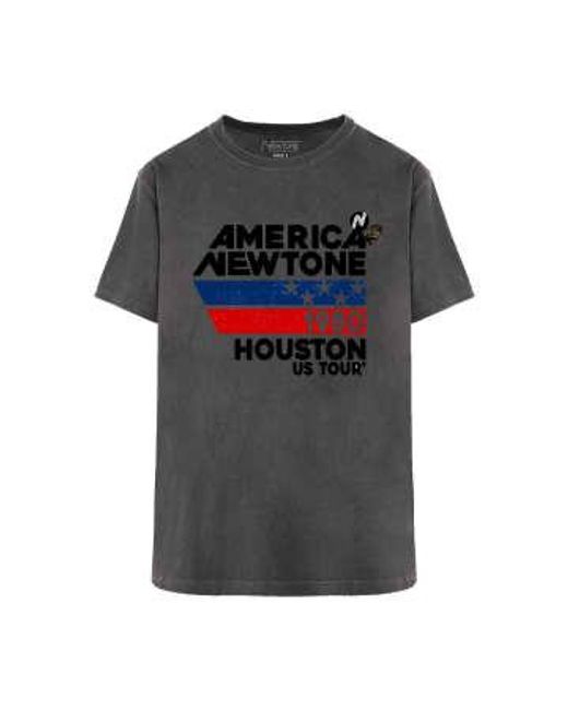 NEWTONE Gray Pepper Houston Ss24 Trucker T Shirt