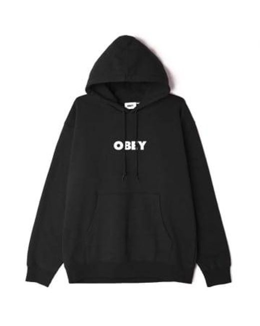 Obey Black Bold Hood Medium for men
