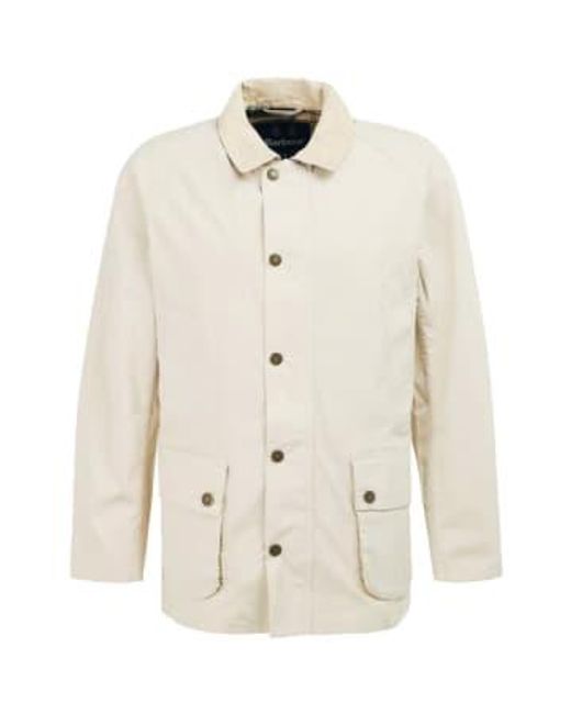 Barbour White Ashby Casual Jacket Mist Small for men