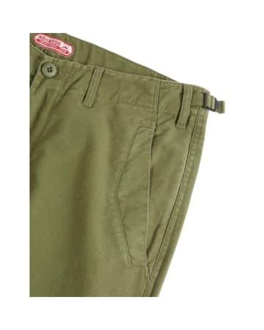 Maharishi Green U.s. Custom Pants Washed Cotton Sateen for men