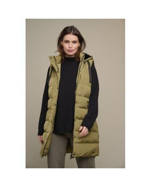 Rino And Jacy Padded Waistcoat With Faux Fur And Detachable Hood Ivy di Rino & Pelle in Multicolor