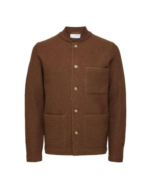 mens knitted bomber cardigan