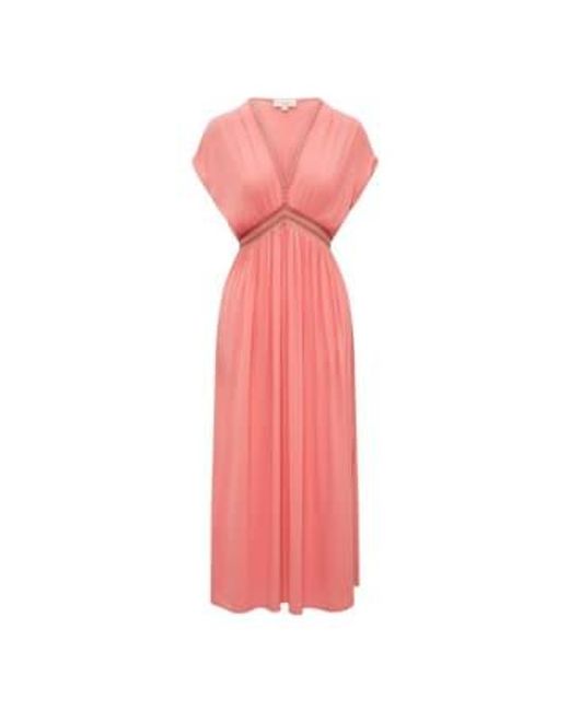 Nooki Design Pink Salsa Peach Maxi Beach Dress M
