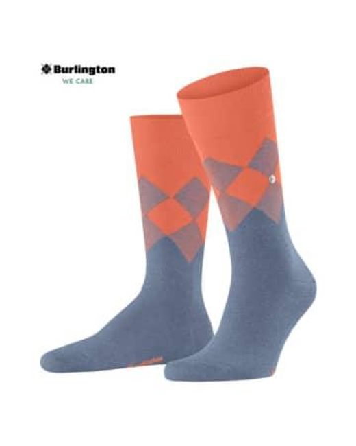 Melangen hampstead calcetines Burlington de hombre de color Blue