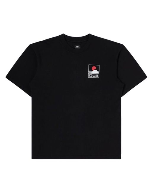 Mt Fuji Camiseta manga corta Edwin de hombre de color Black