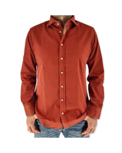BASTONCINO Shirt 1379/9 Orange Man in Red for Men | Lyst