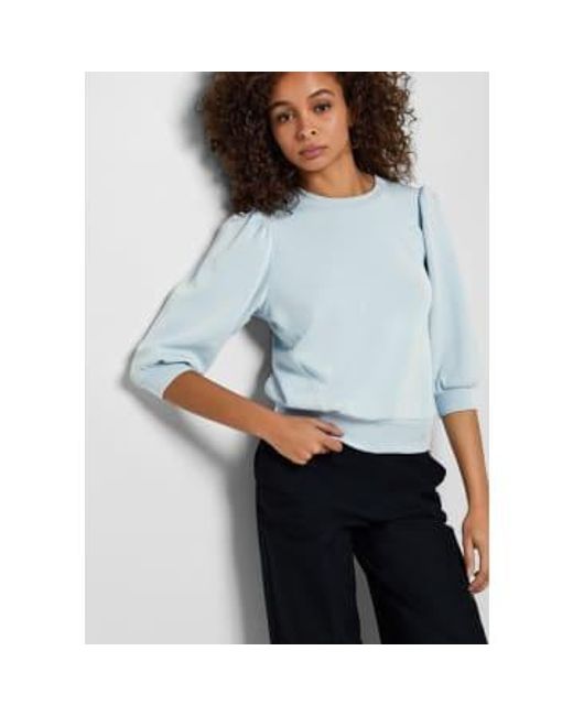 34 Tenny Sweat Top Cashmere di SELECTED in Blue
