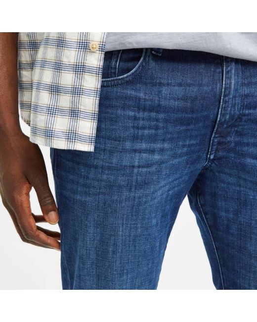 SELECTED Denim Scott Straight Fit Jeans in Blue for Men | Lyst