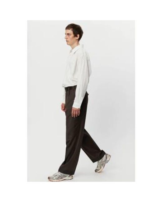 Patch Trousers Vintage Pinstripe di mfpen in White da Uomo