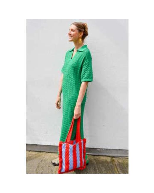 Suncoo Green Celma Knitted Dress