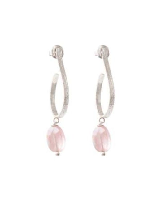 A Beautiful Story Multicolor Earrings Attracted Quartz Sustainable & Fairtrade Choice