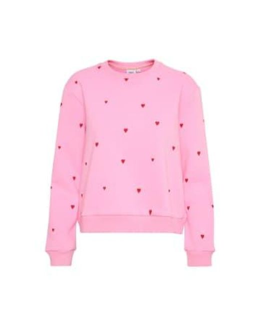 Saint Tropez Pink Dagna sweatshirt in bonbon harts
