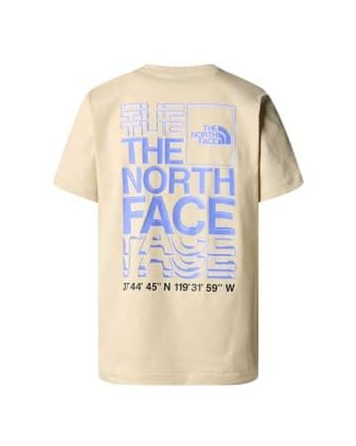 T Shirt Coordinates di The North Face in Natural da Uomo