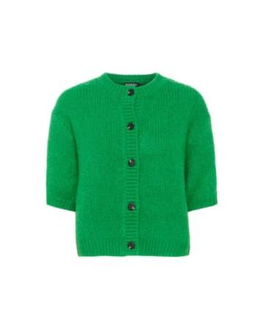 Soaked In Luxury Green Slparadis Medium Knit Cardigan
