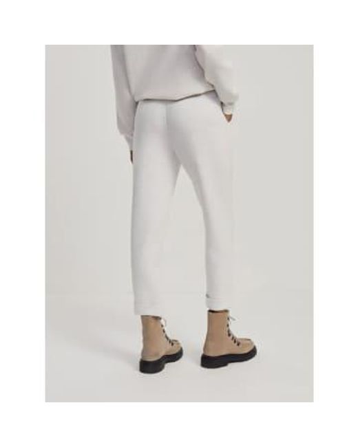 The Rolled Cuff Pant 25 Ivory Marl di Varley in White