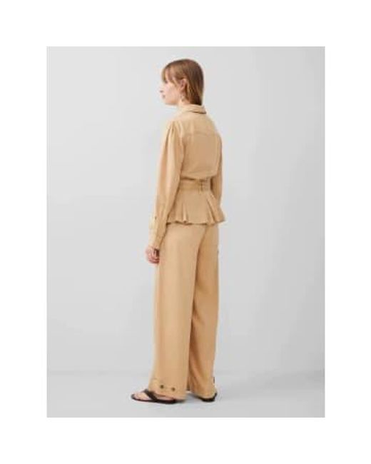 French Connection Natural Elkie Twill Belted Jacket