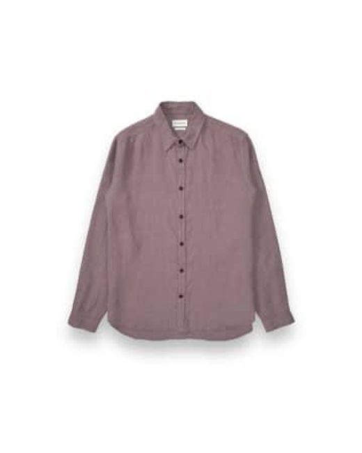 Oliver Spencer Purple Riviera New York Special Shirt Coney 15 for men