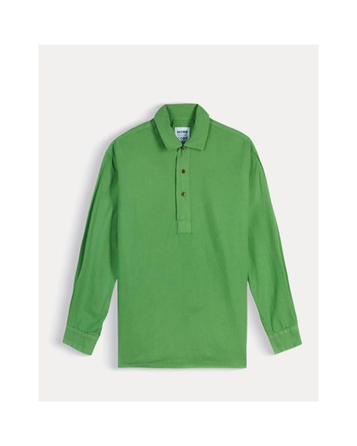 Homecore - Helsey Hans Tunic Shirt - Organic Cotton - Mint Green - L for men