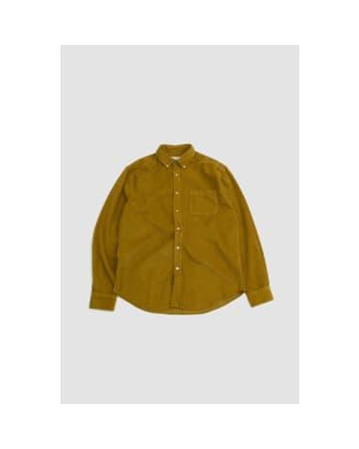 Portuguese Flannel Yellow Lobo Shirt Prairie S for men
