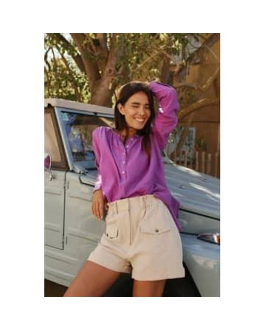 Indi & Cold Purple Vera Shirt Xs