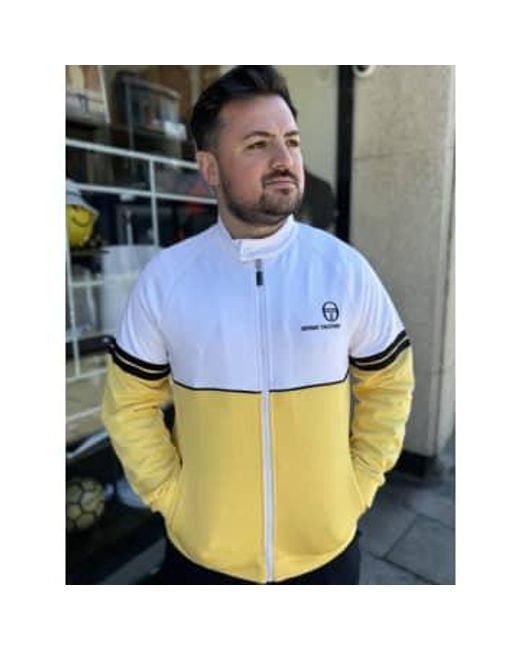 Haut survetement avalon en goutte citron blanc Sergio Tacchini pour homme en coloris Bleu Lyst