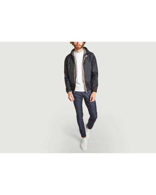 K-Way Jacques Short Jacket With Cotton Jersey Lining in Black for Men | Lyst