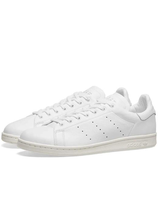adidas Leather Stan Smith Recon White & Off White Shoes for Men | Lyst