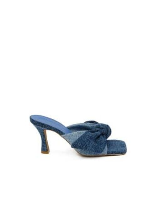 FABIENNE CHAPOT Blue Asha Mule Sandals