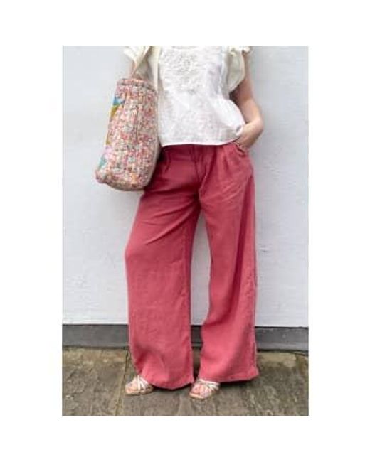 MAISON HOTEL Red Marisa Framboise Trousers S