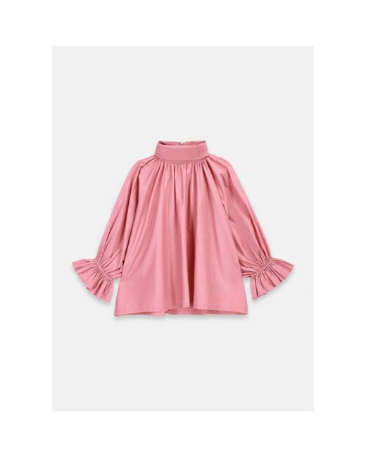 Essentiel Antwerp Pink Bombshell High Neck Top