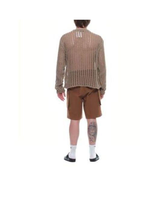 Paura Brown Sweater Raoul Mud Vest for men