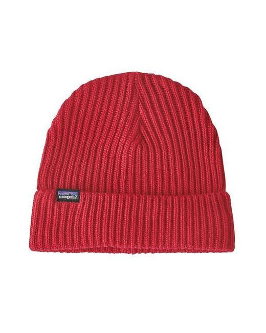 patagonia red beanie