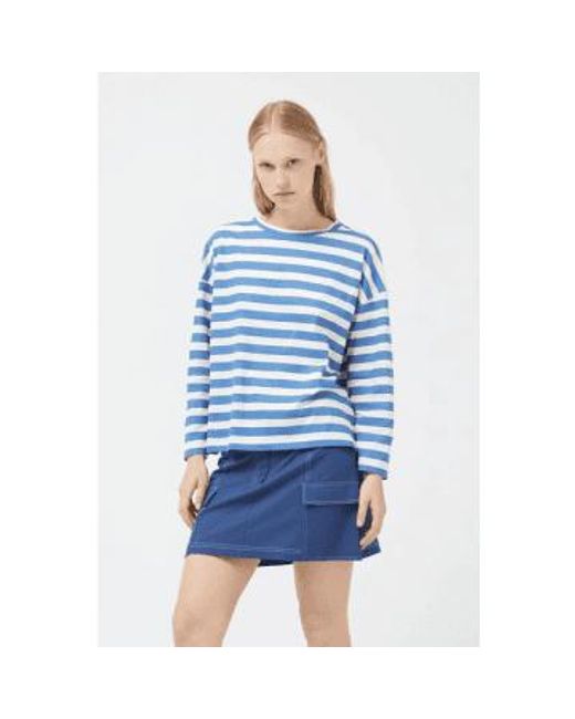 Compañía Fantástica Blue Striped Long Sleeve T-shirt Xs