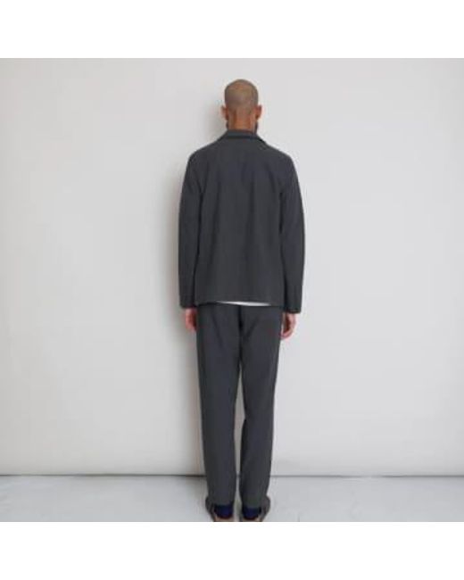 Assembly Suit Trouser Graphite Crinkle di Folk in Gray da Uomo